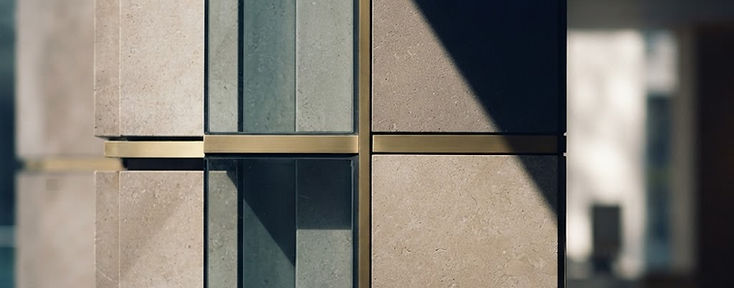 Architectural detail representing structure and process