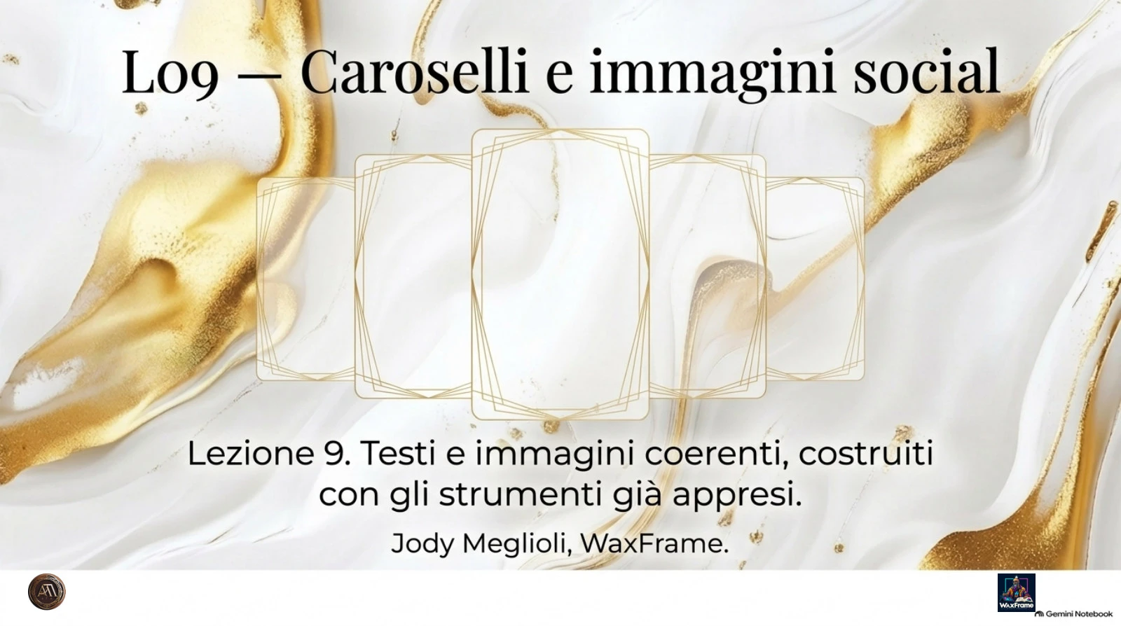Copertina: Caroselli e immagini social con l’IA