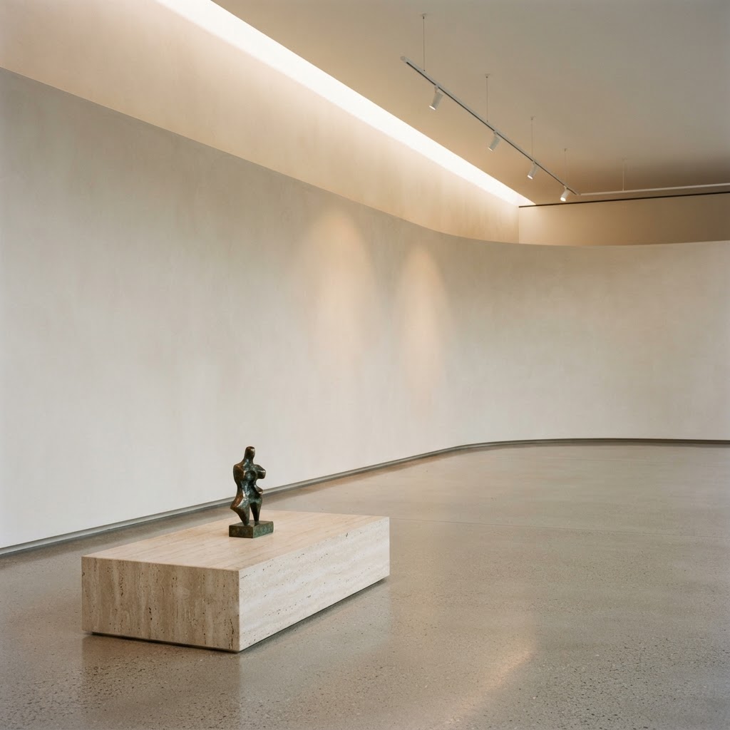 Plinth Study — Exhibition build interior