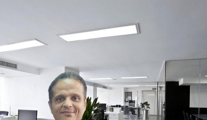 Khalid Kassim in the Khalid Group office