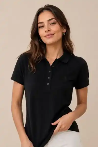 Polo Feminina Premium Polo Wear Preto