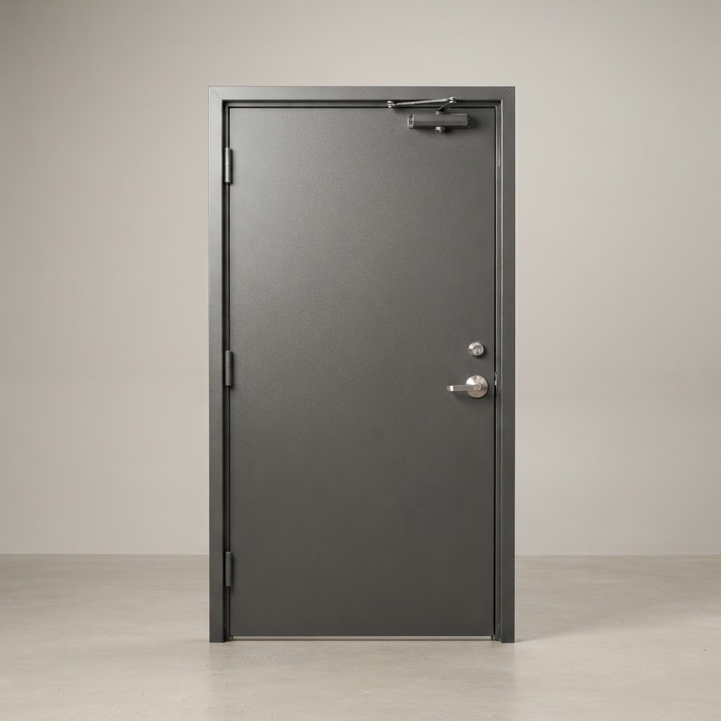 Metal Door with Doorframe