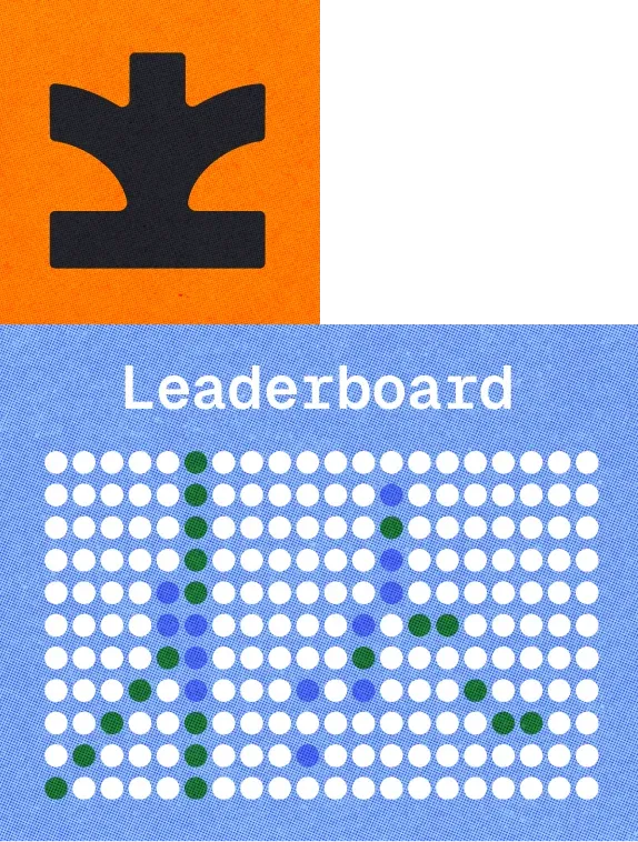 Mobile game app showing a points leaderboard