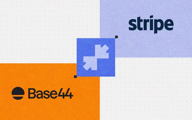 Base44 and Stripe logos
