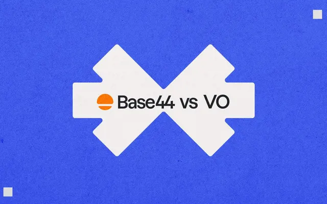 Base44 vs V0 comparison graphic
