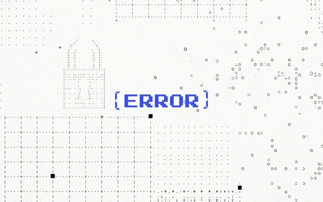 Vibe coding error message graphic