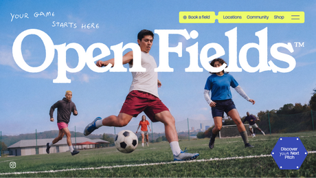 AI-created sports field booking site