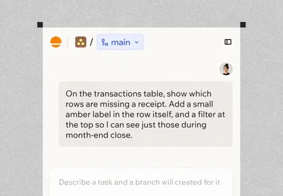 A change described in plain language, with the branch Base Code will open for it