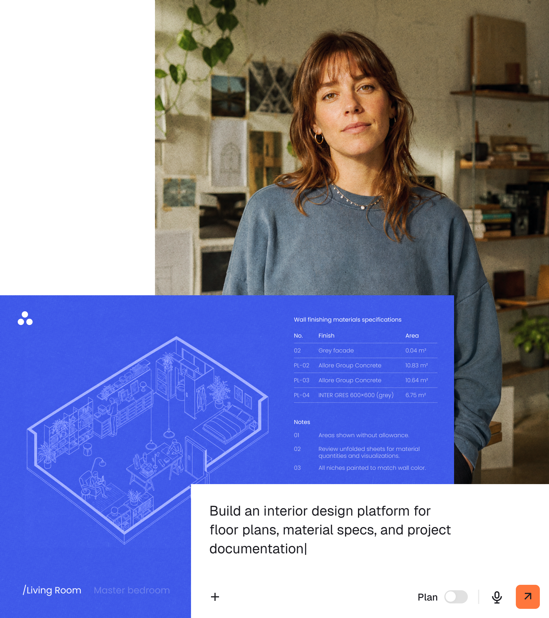Interior design app built on Base44