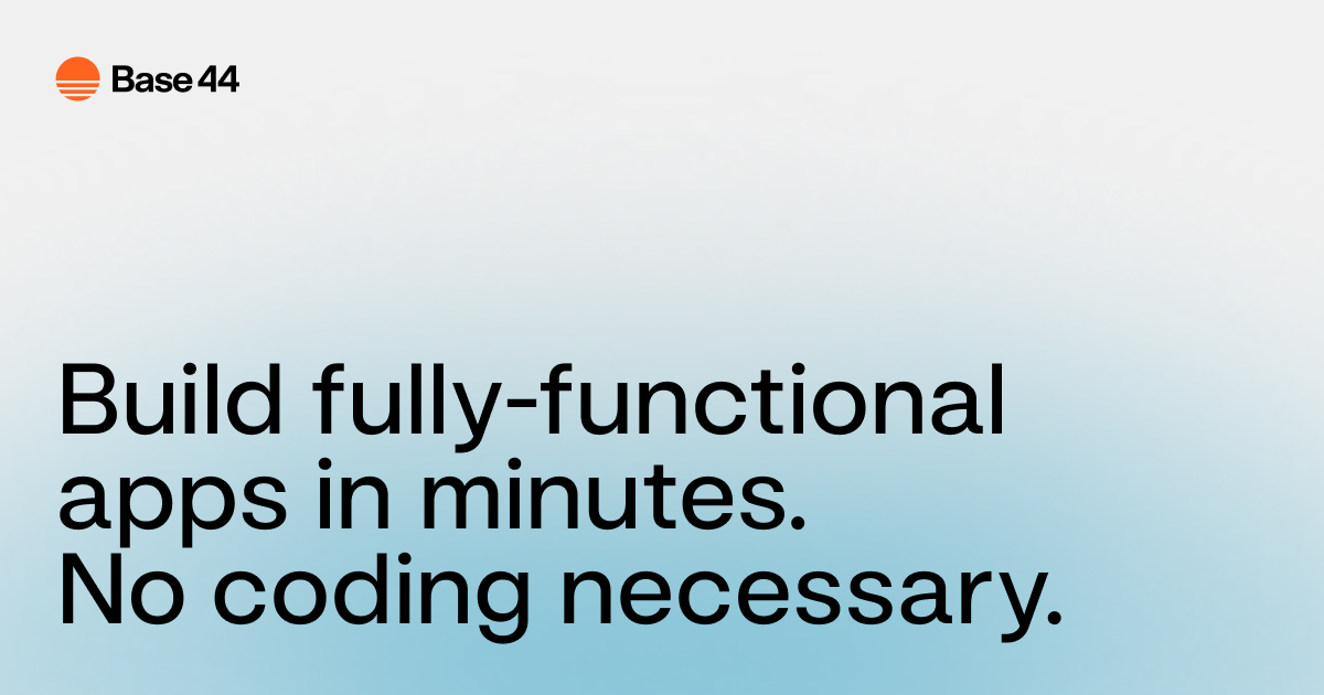 Build Apps with AI in Minutes | Base44