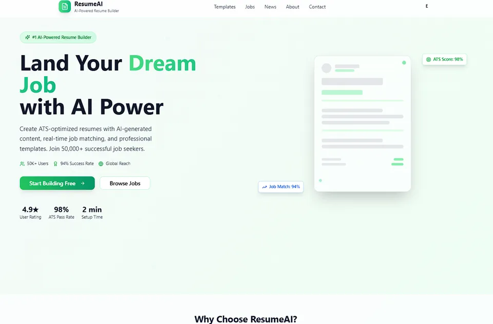 Lead-generation landing page template built with Base44, showing a product hero and signup