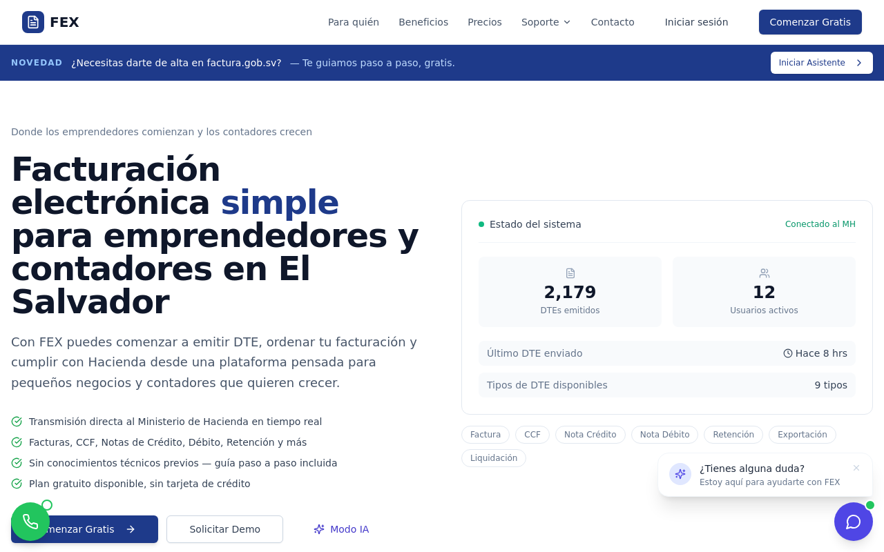 FEX: Facturación Electrónica