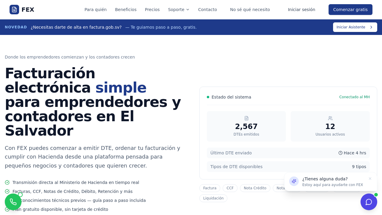 FEX: Facturación Electrónica
