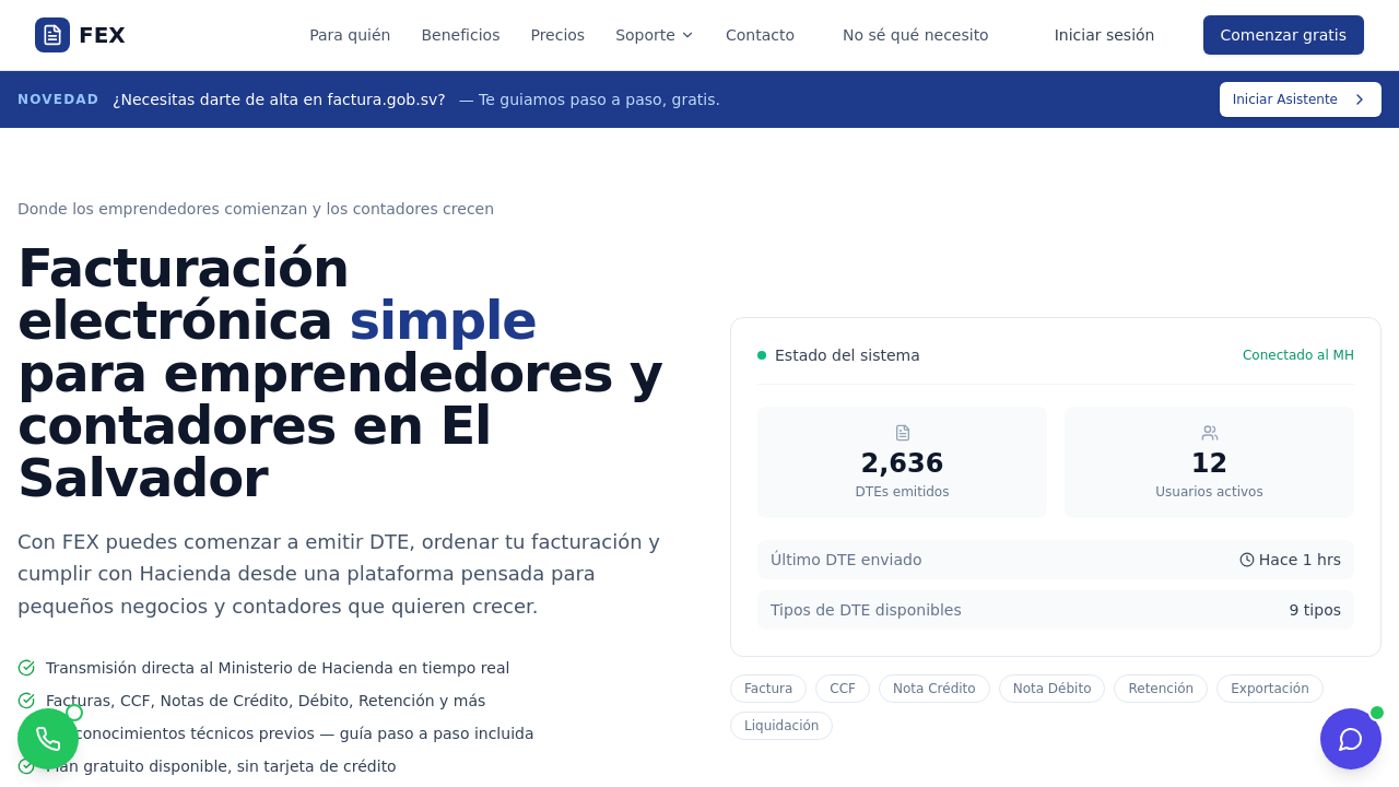 FEX: Facturación Electrónica