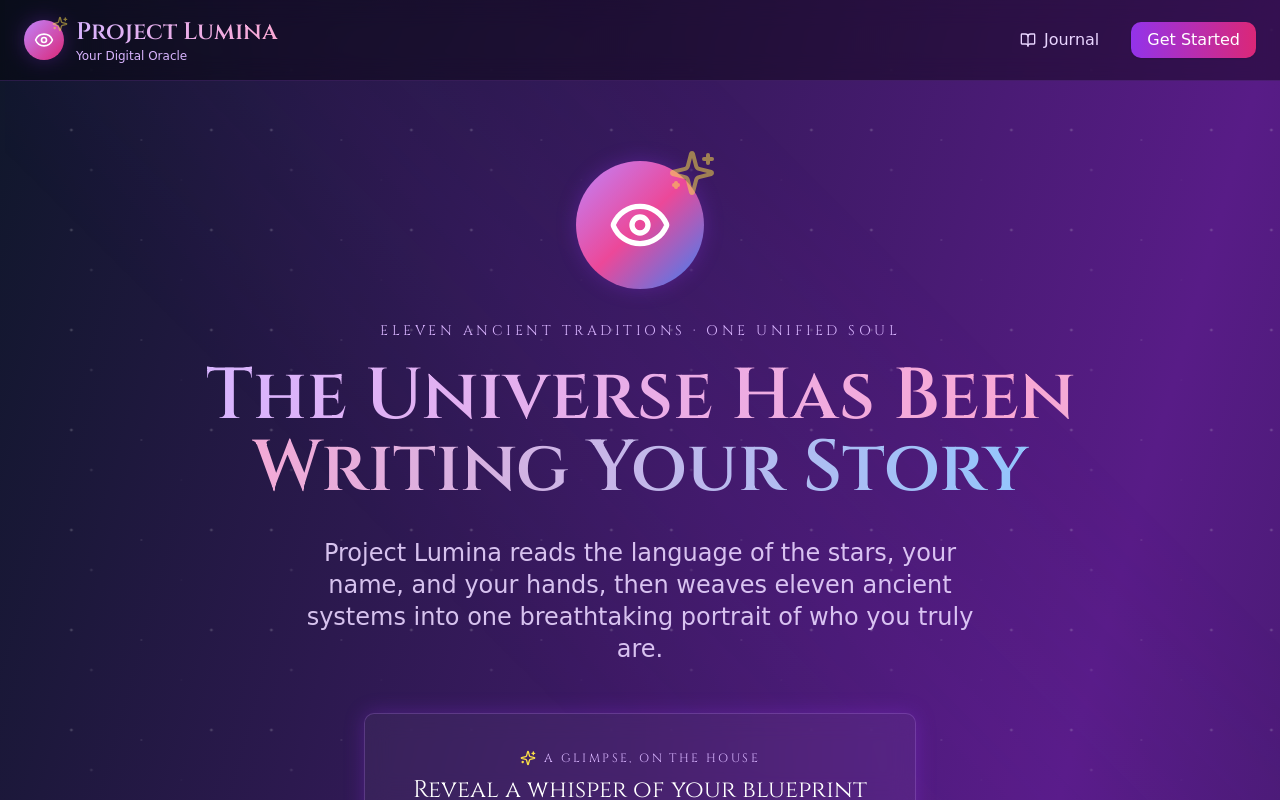 Screenshot of Project Lumina