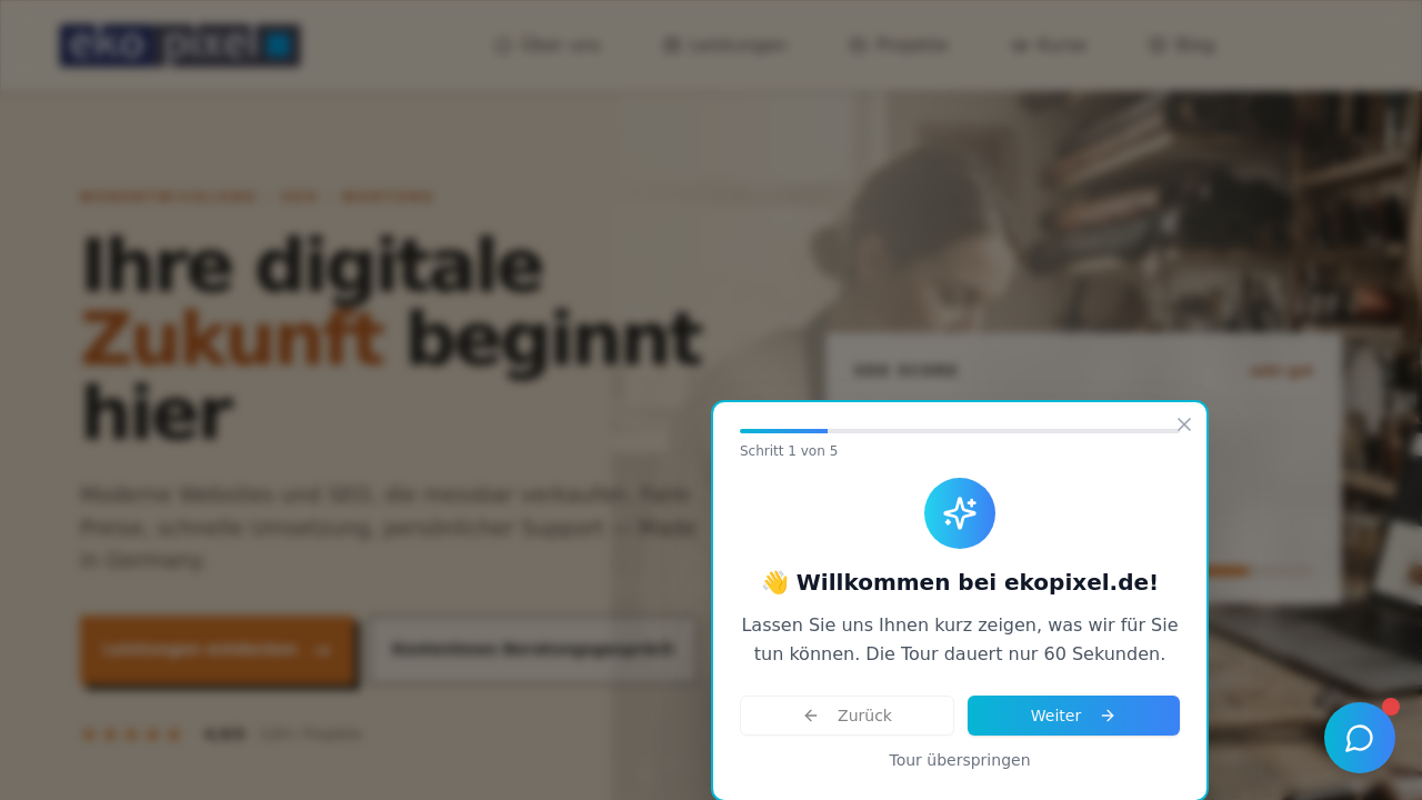 ekopixel Professionelle Webentwicklung und SEO-Optimierung für Unternehmen