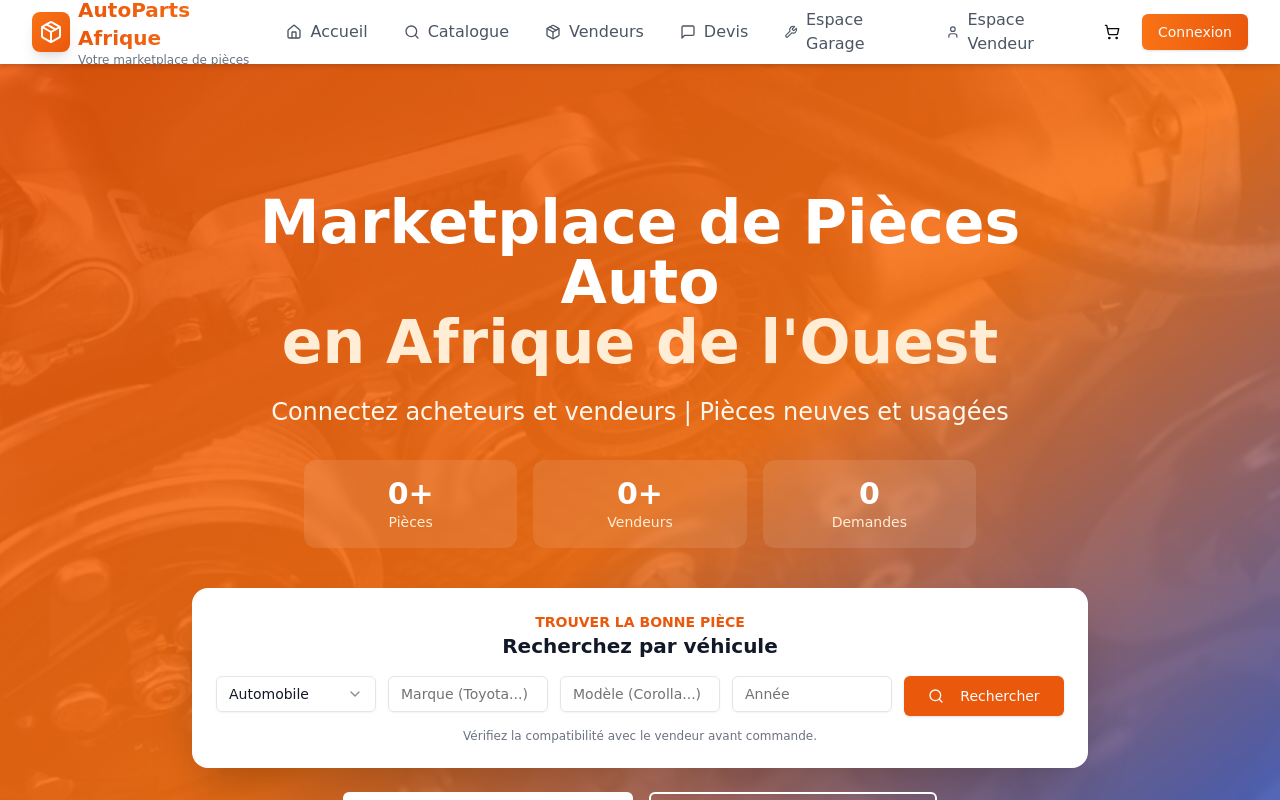 Aperçu de AutoParts Afrique