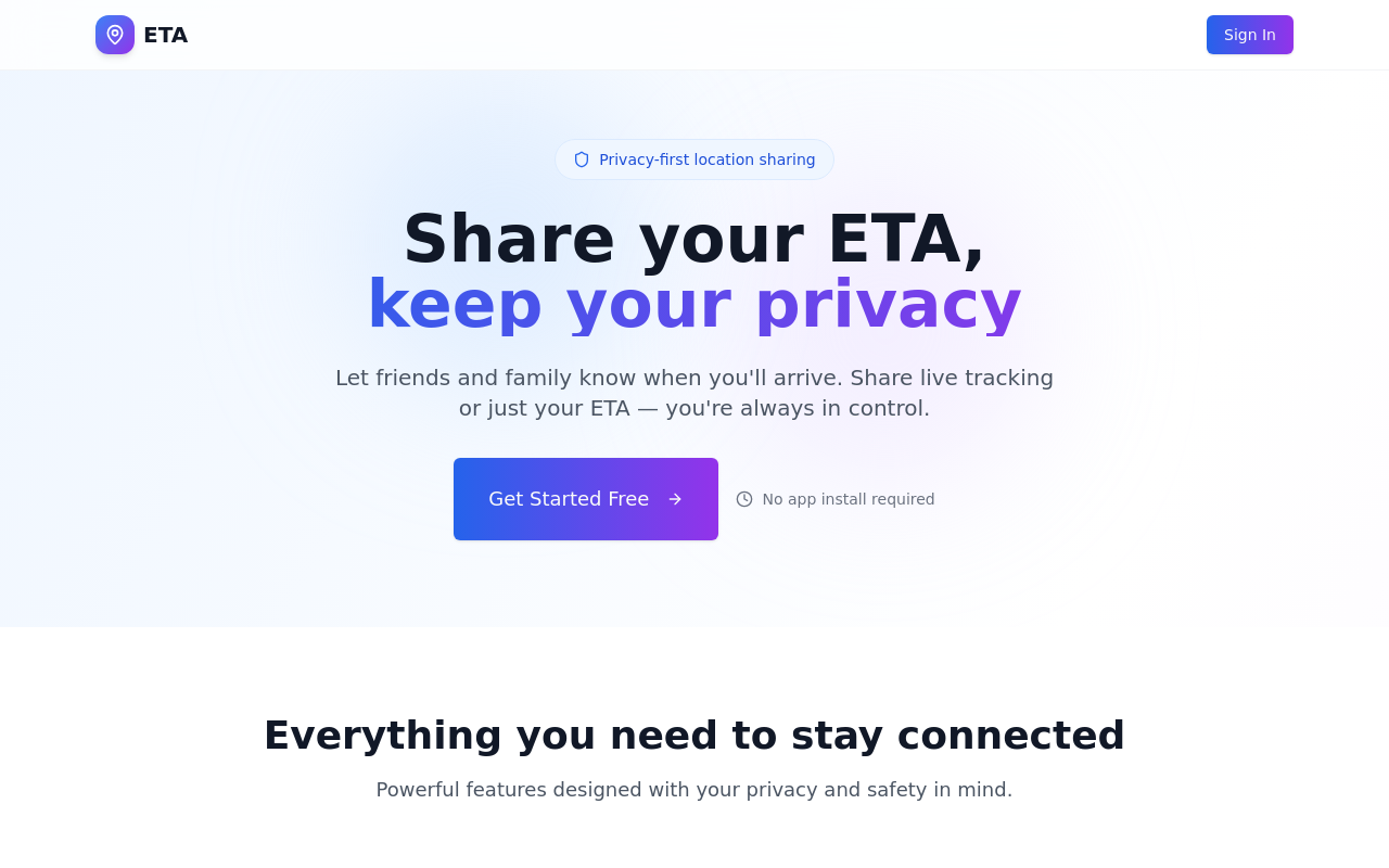 ETA Tracker