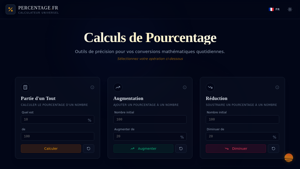 PERCENTAGE.FR