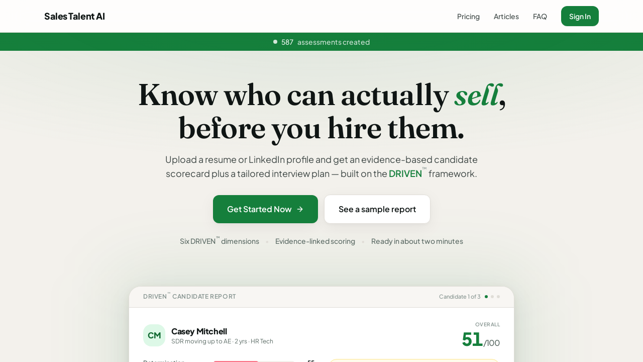 Sales Talent AI 