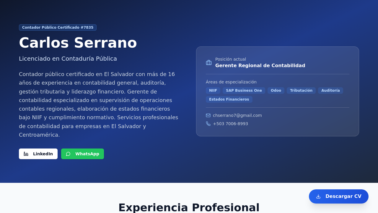 Carlos Serrano - Personal Web