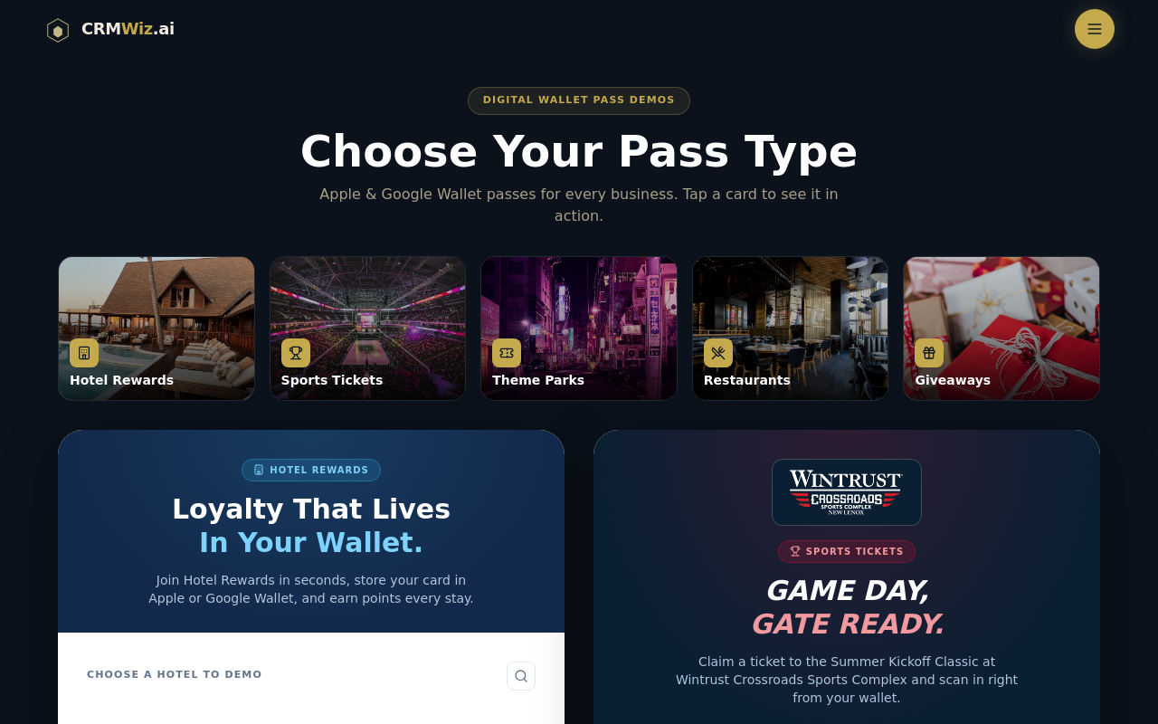 Apple & Google Wallet Pass Demo