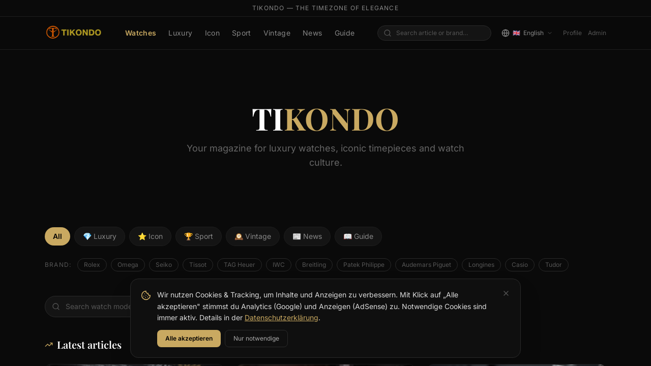 Tikondo-Dein Magazin für Luxusuhren, Kult-Timepieces und