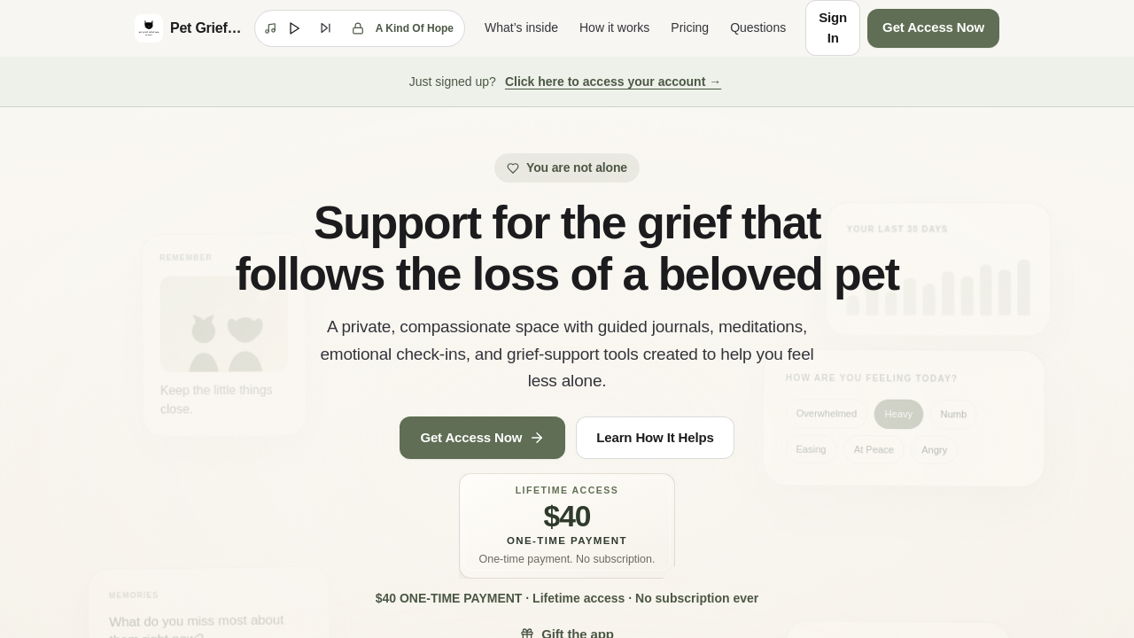 Pet Grief Relief