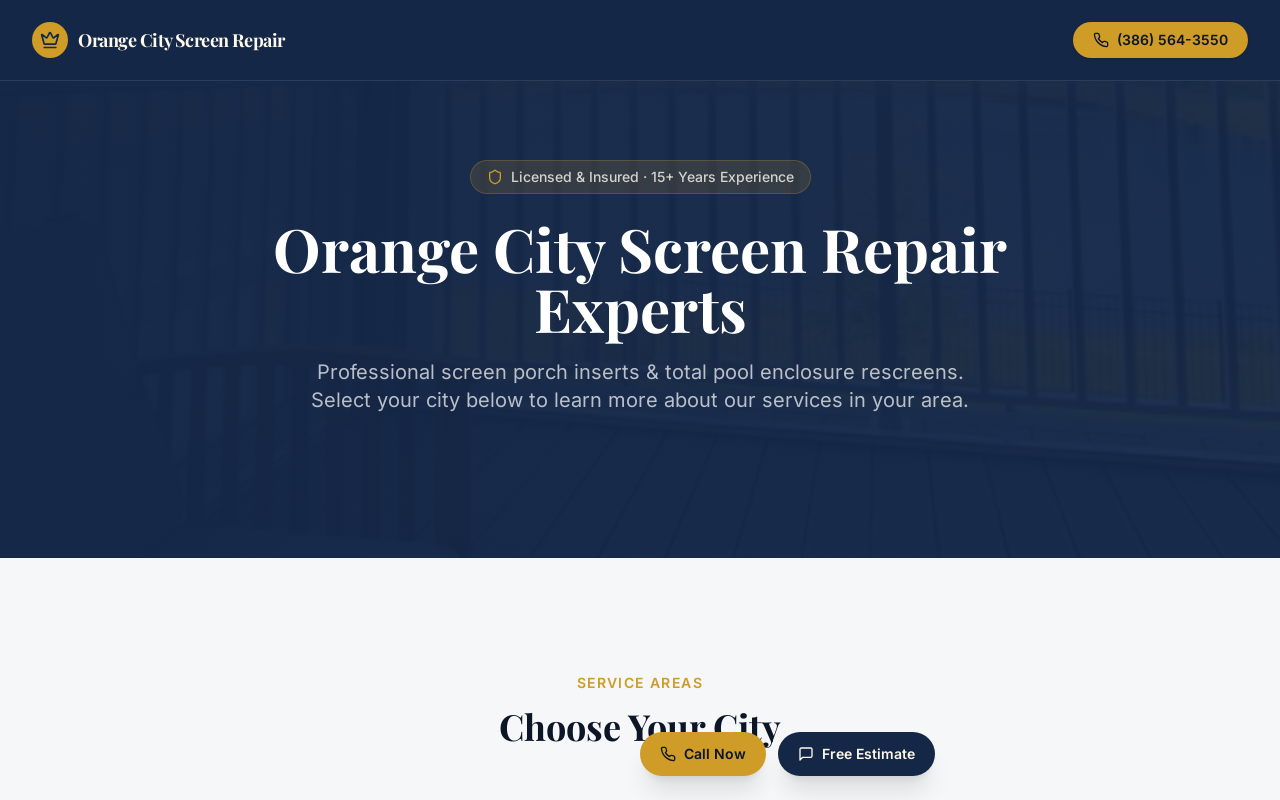 Orange City Screen Repair