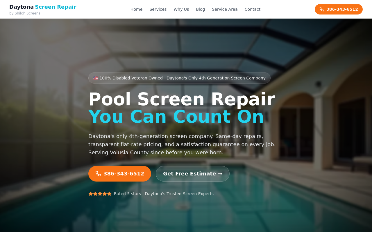 Daytona Screen Repair