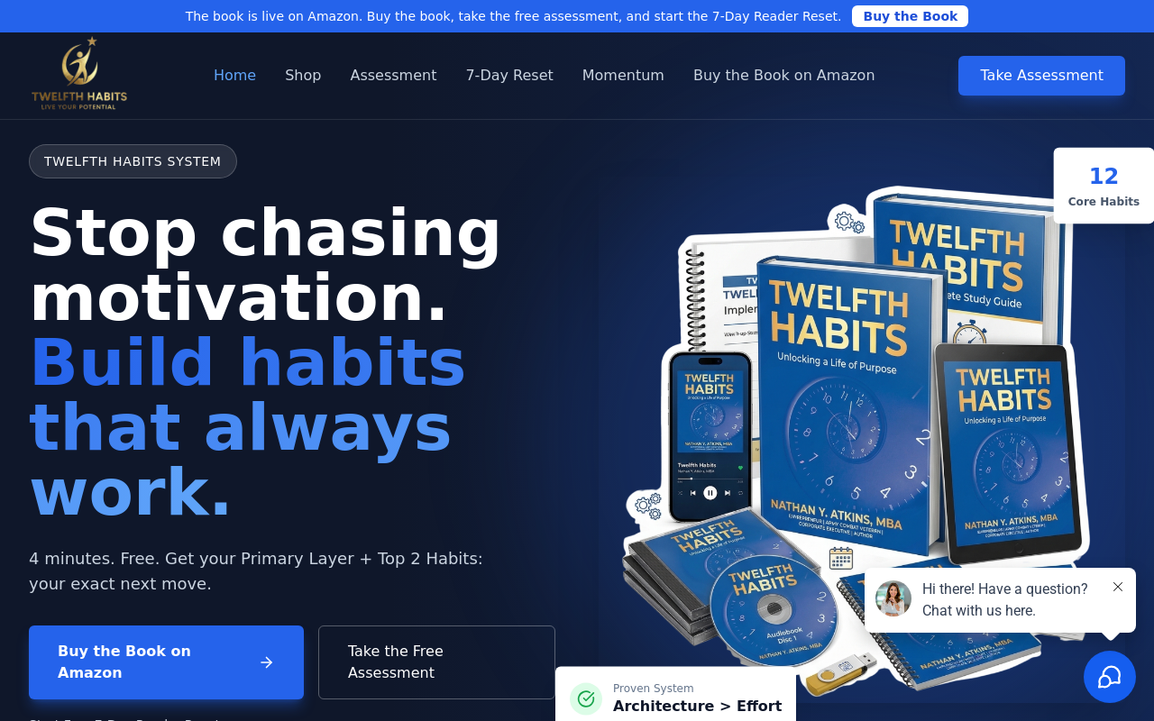 Screenshot of Twelfth Habits