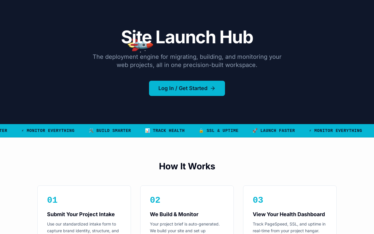 Site Launch Hub