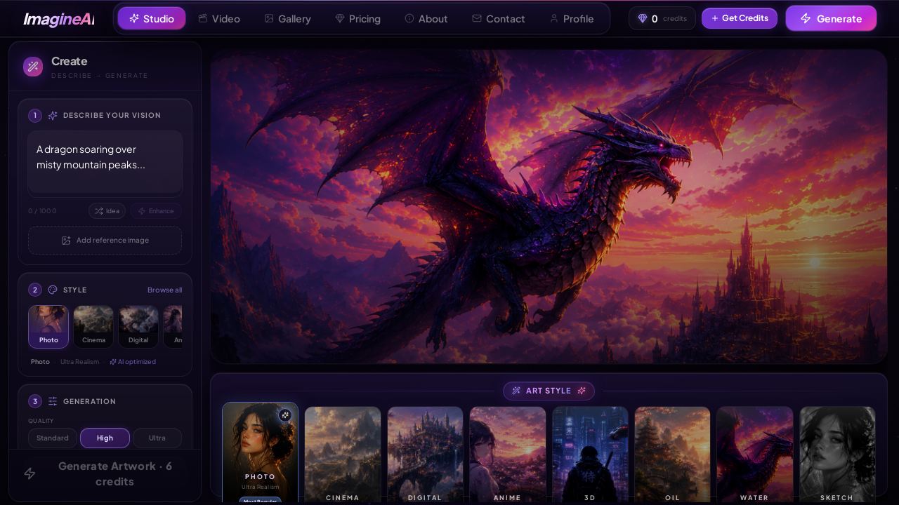 ImagineAI – AI Art Generator