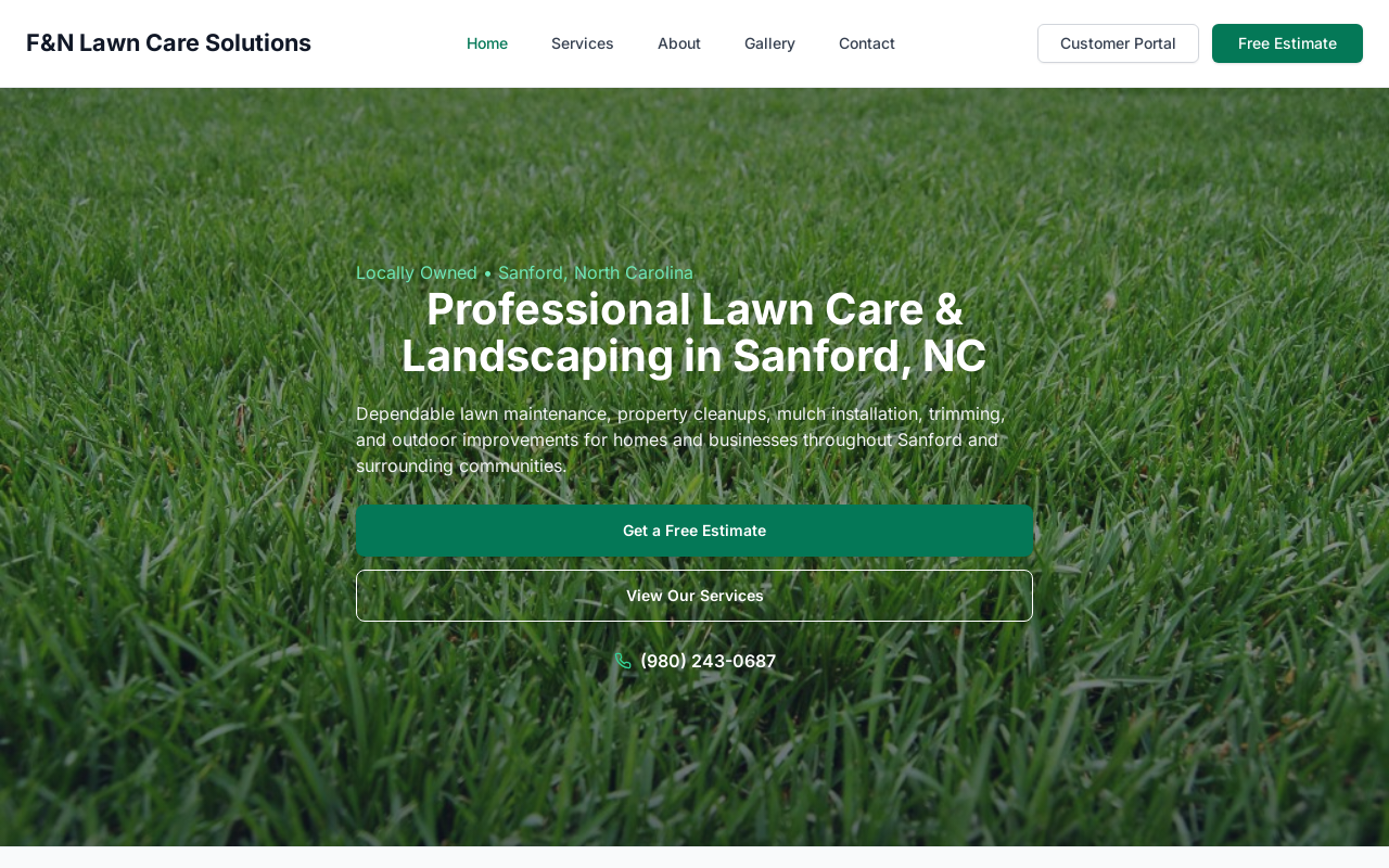 F&N Lawn Care Solutions: Lawn Care in Sanford, NC