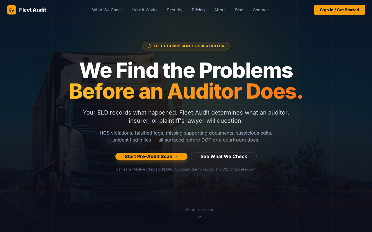 Fleet Audit