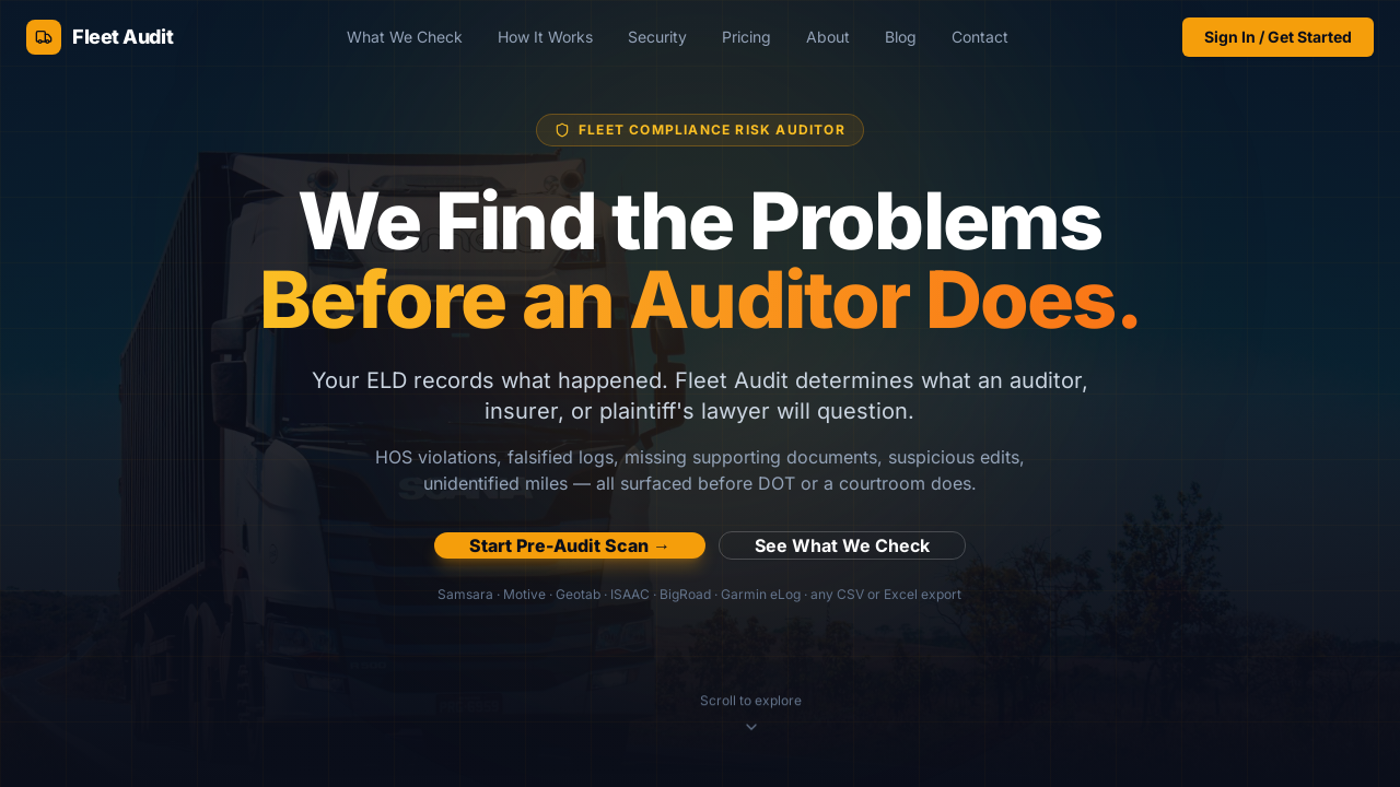 Fleet Audit