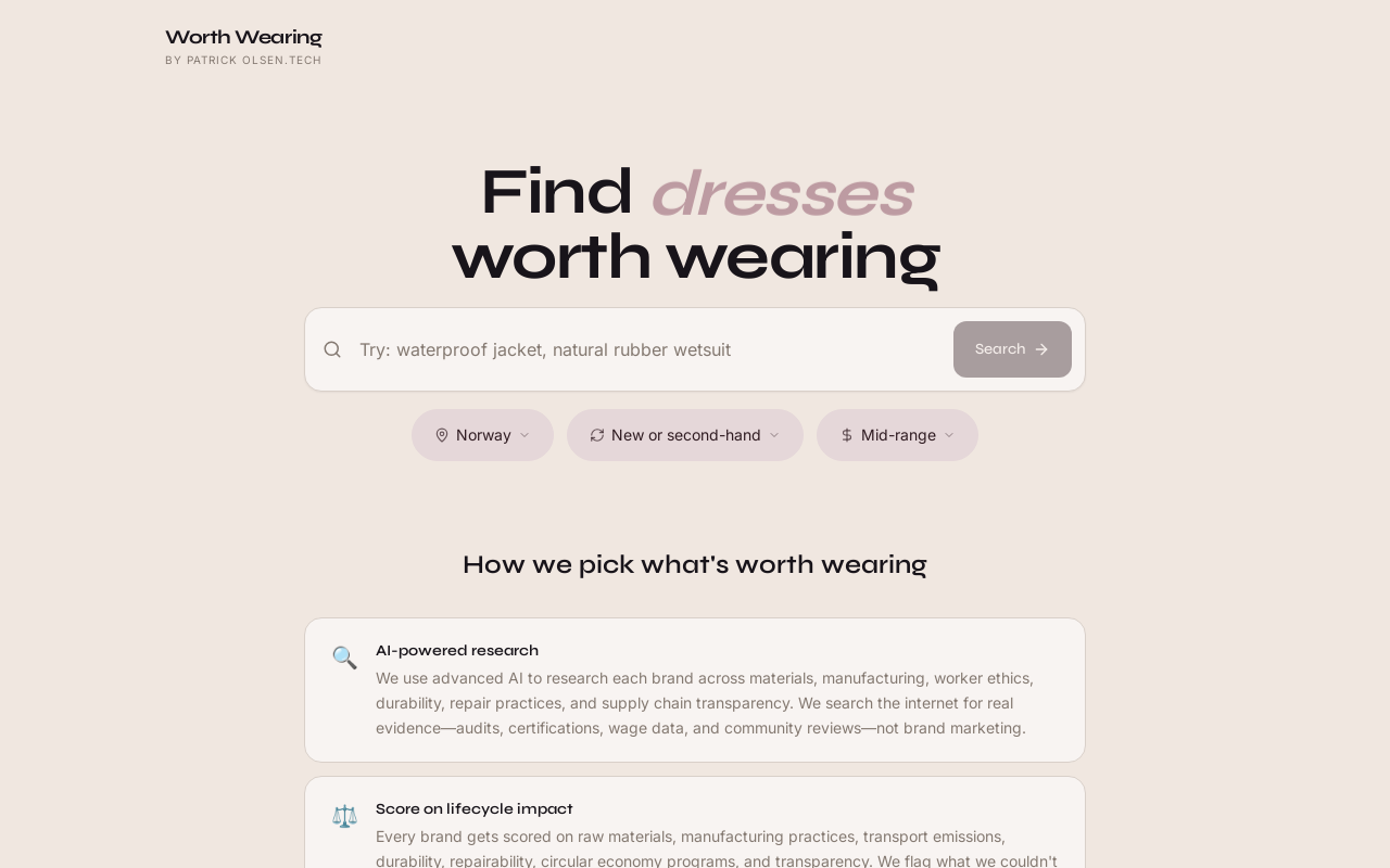 Worth Wearing