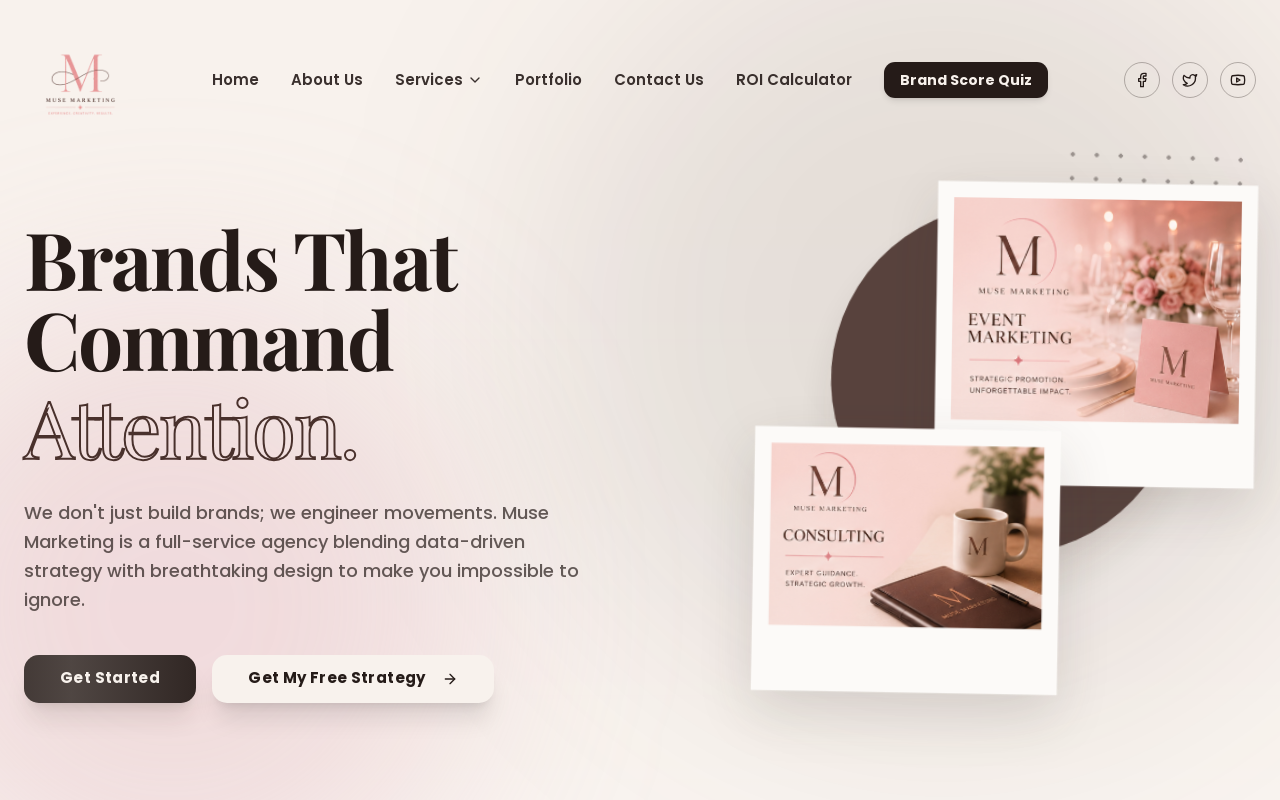 Screenshot of Muse Marketing