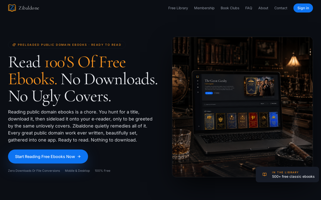 Free Ebooks | Read Free | No Downloads | Library Zibaldone