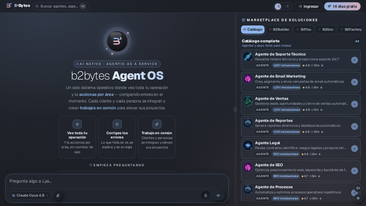 B2BYTES - Plataforma EaaS