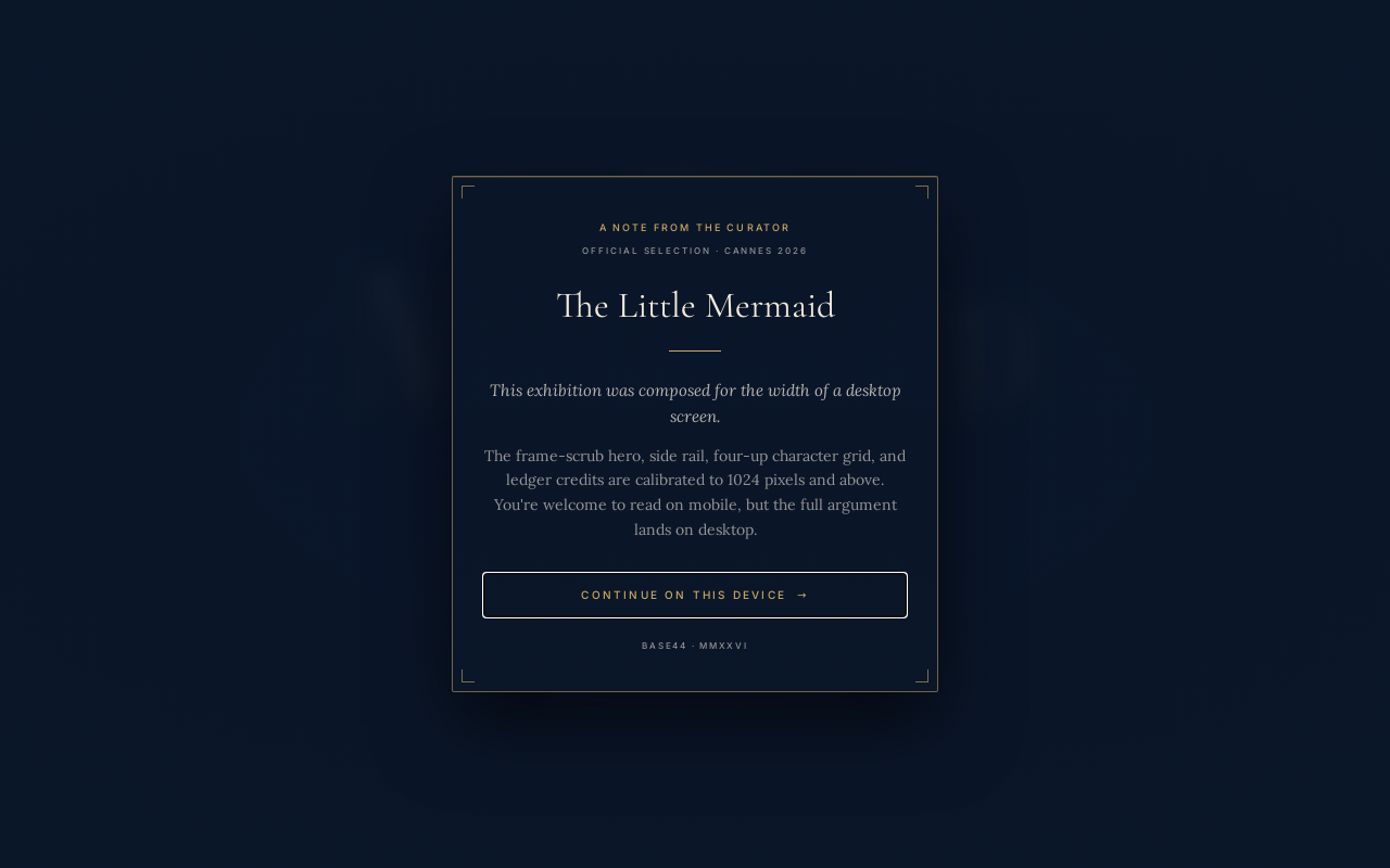 The Little Mermaid Cannes Exhibition