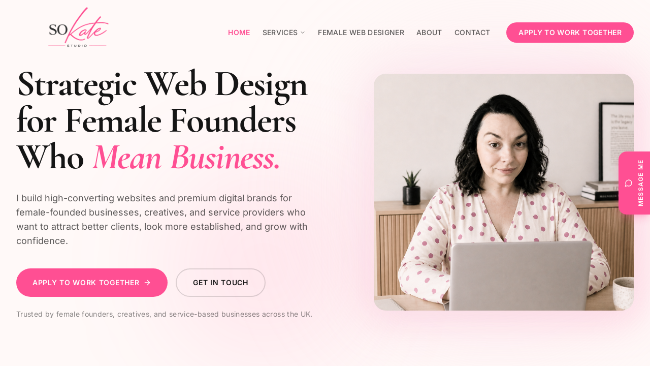 Female Web Designer UK | soKate Studio