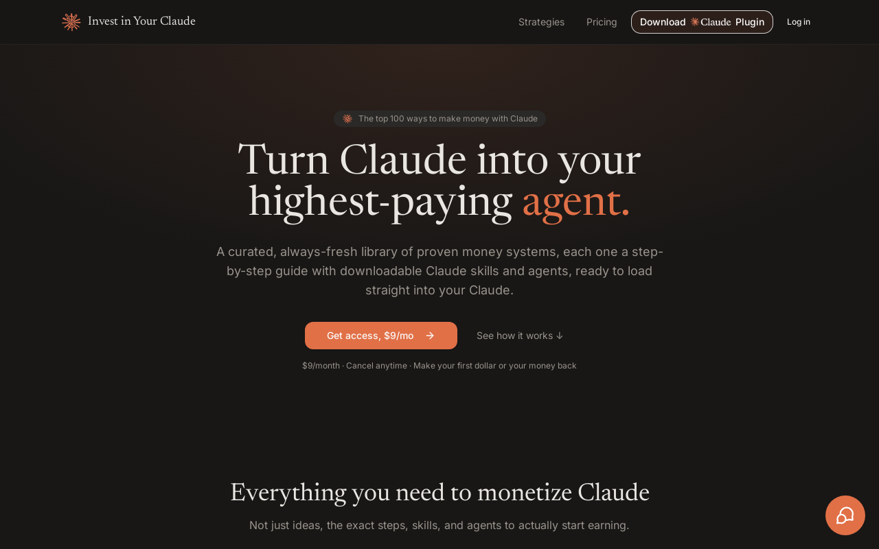 Screenshot of Invest in Your Claude