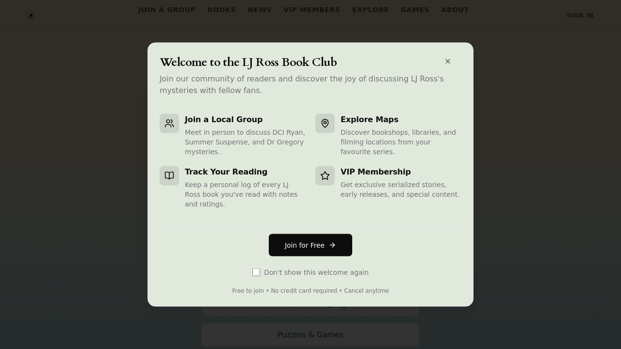 The LJ Ross Book Club