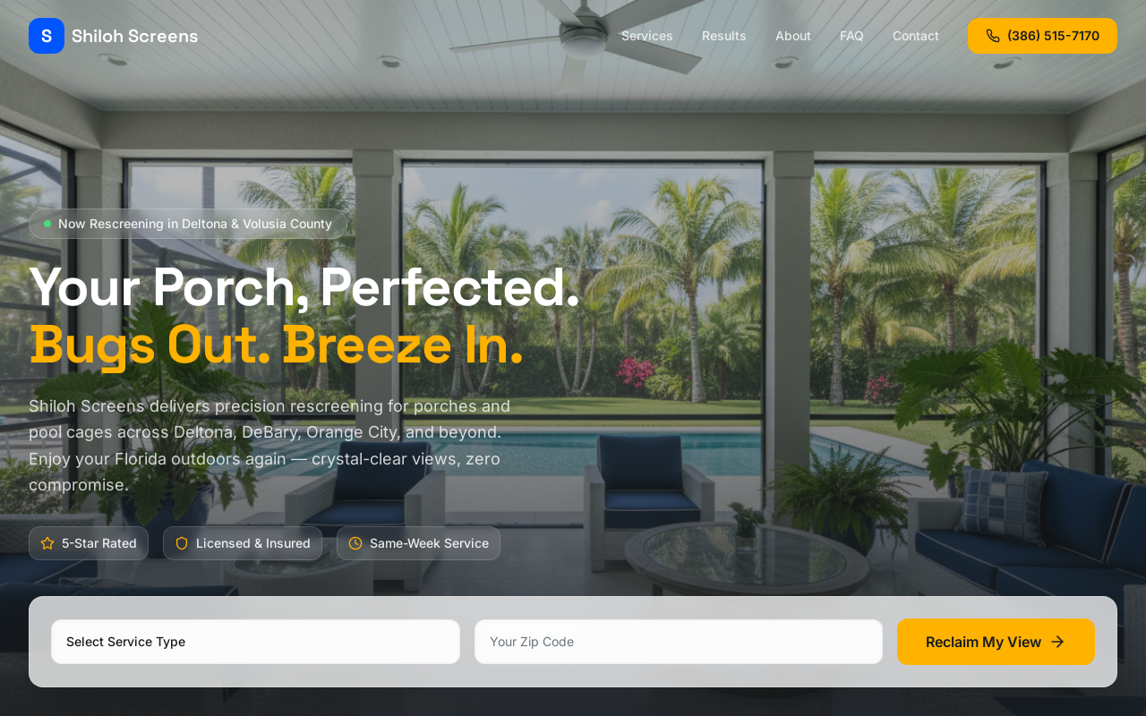 Rescreen My Porch.com