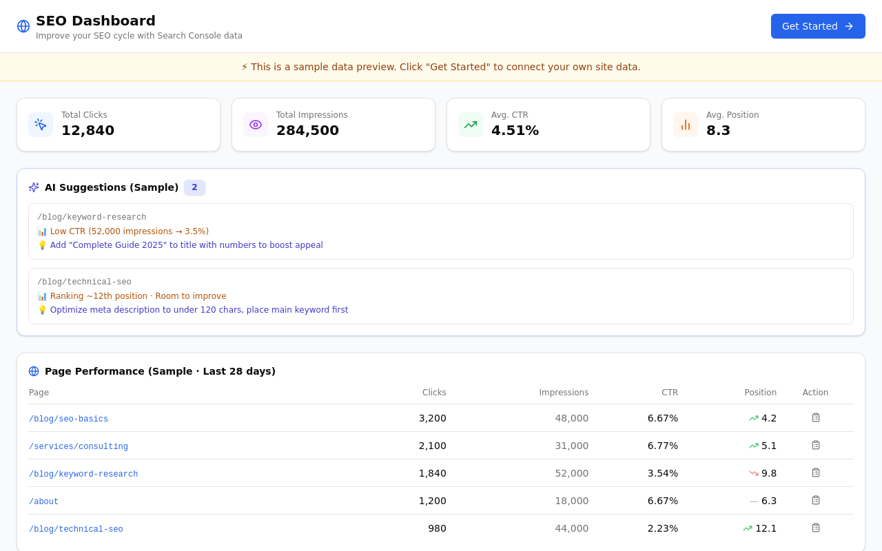 Seo Dashboard