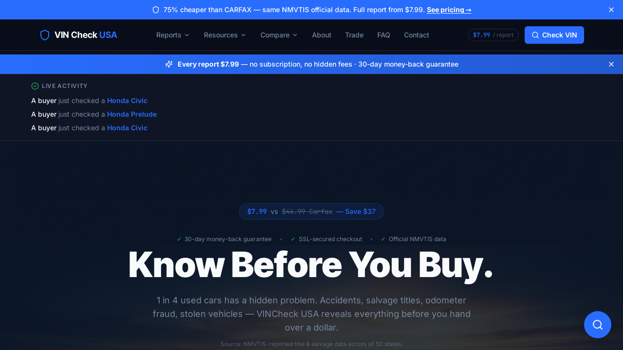 VIN Check USA