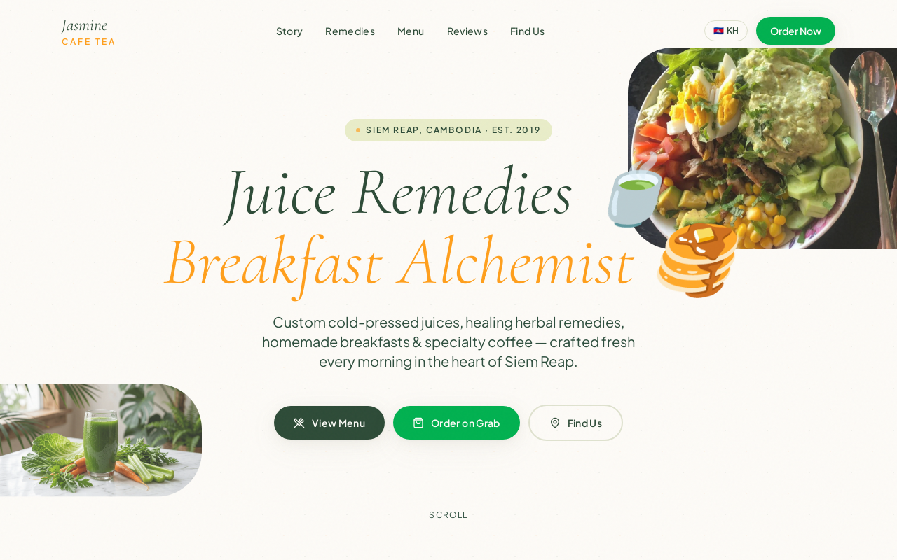Jasmine Cafe Tea | Healthy Breakfast, Fresh Juices & Coffee in Siem Reap