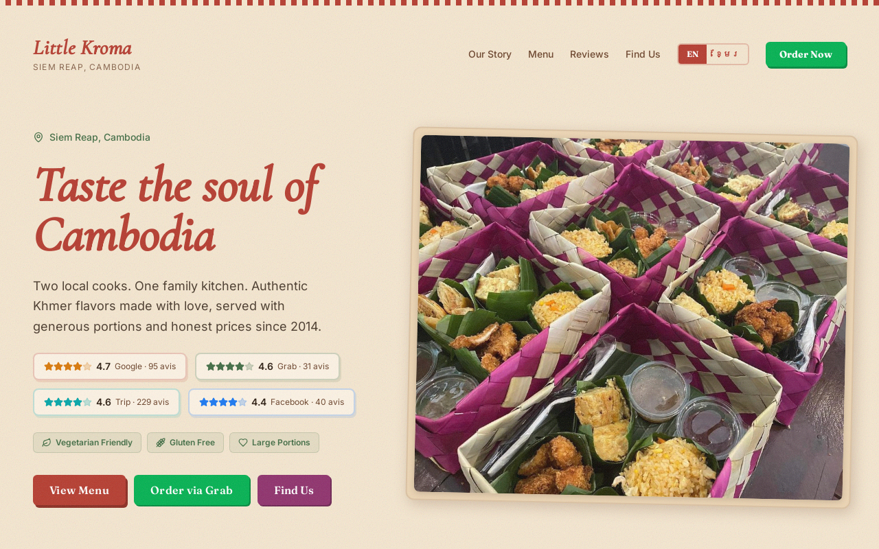 Little Kroma Restaurant | Authentic Khmer Food in Siem Reap
