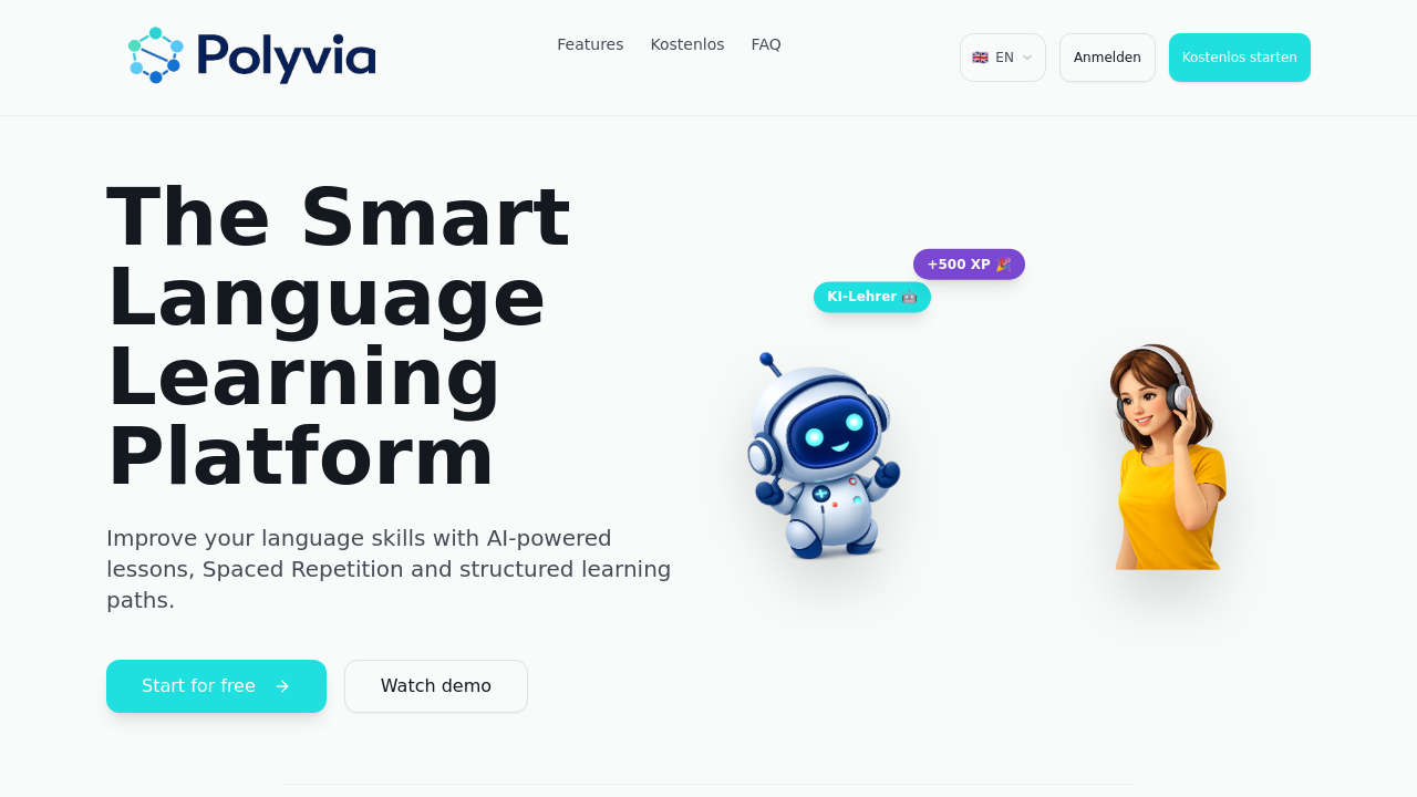 Polyvia.io - Sprachen lernen
